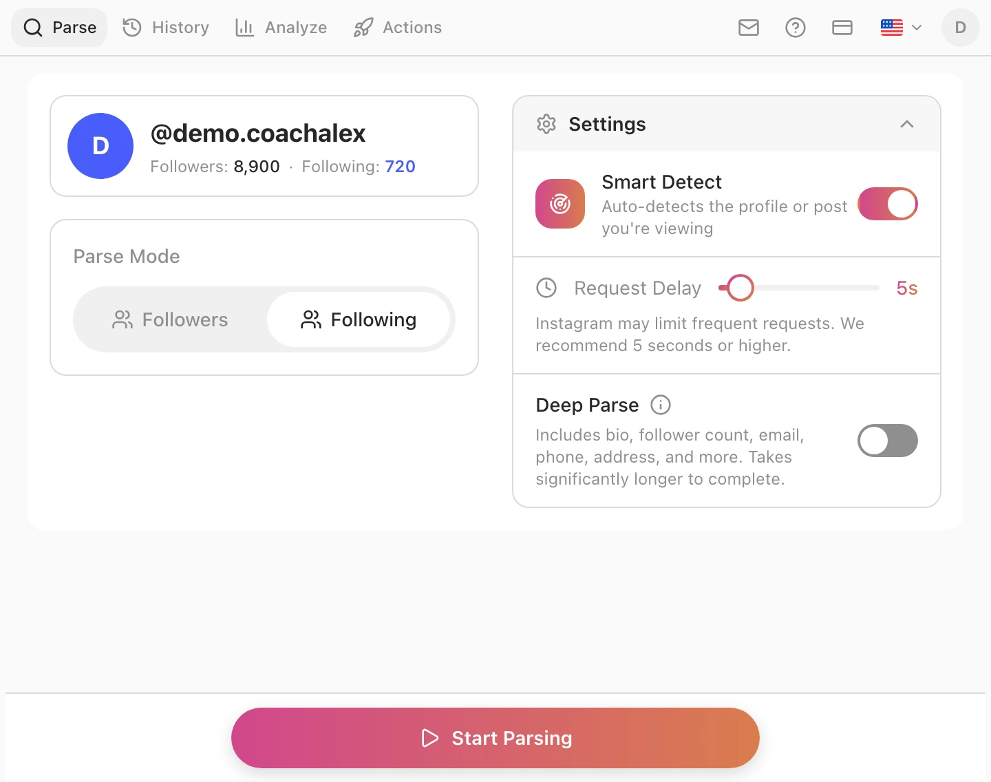 How to Export Your Instagram Following List to CSV, Excel or JSON